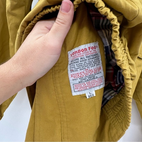 NEW Deadstock London Fog Mustard Yellow Bomber Jacket Men’s Size Large - Picture 5 of 7